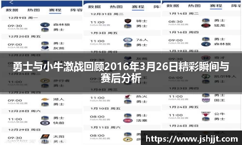 勇士与小牛激战回顾2016年3月26日精彩瞬间与赛后分析
